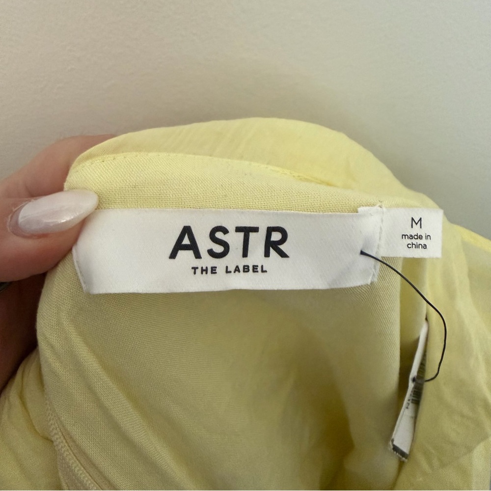 ASTR The Label Ruffle Midi Dress Butter Yellow - Picture 4 of 6